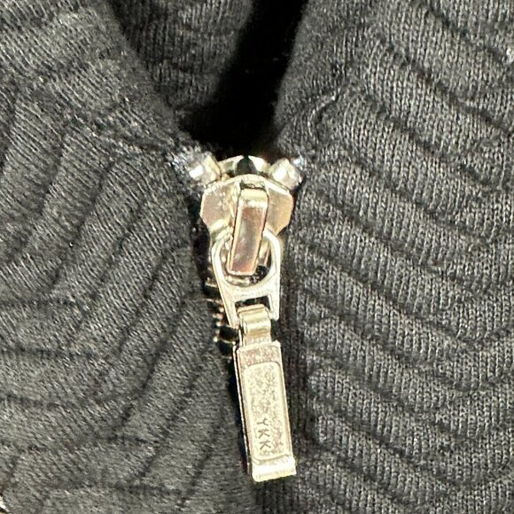 Periphery Jacket Womens Small Black Assymetrical Zip Textured Faux Leather Trim - Picture 4 of 10